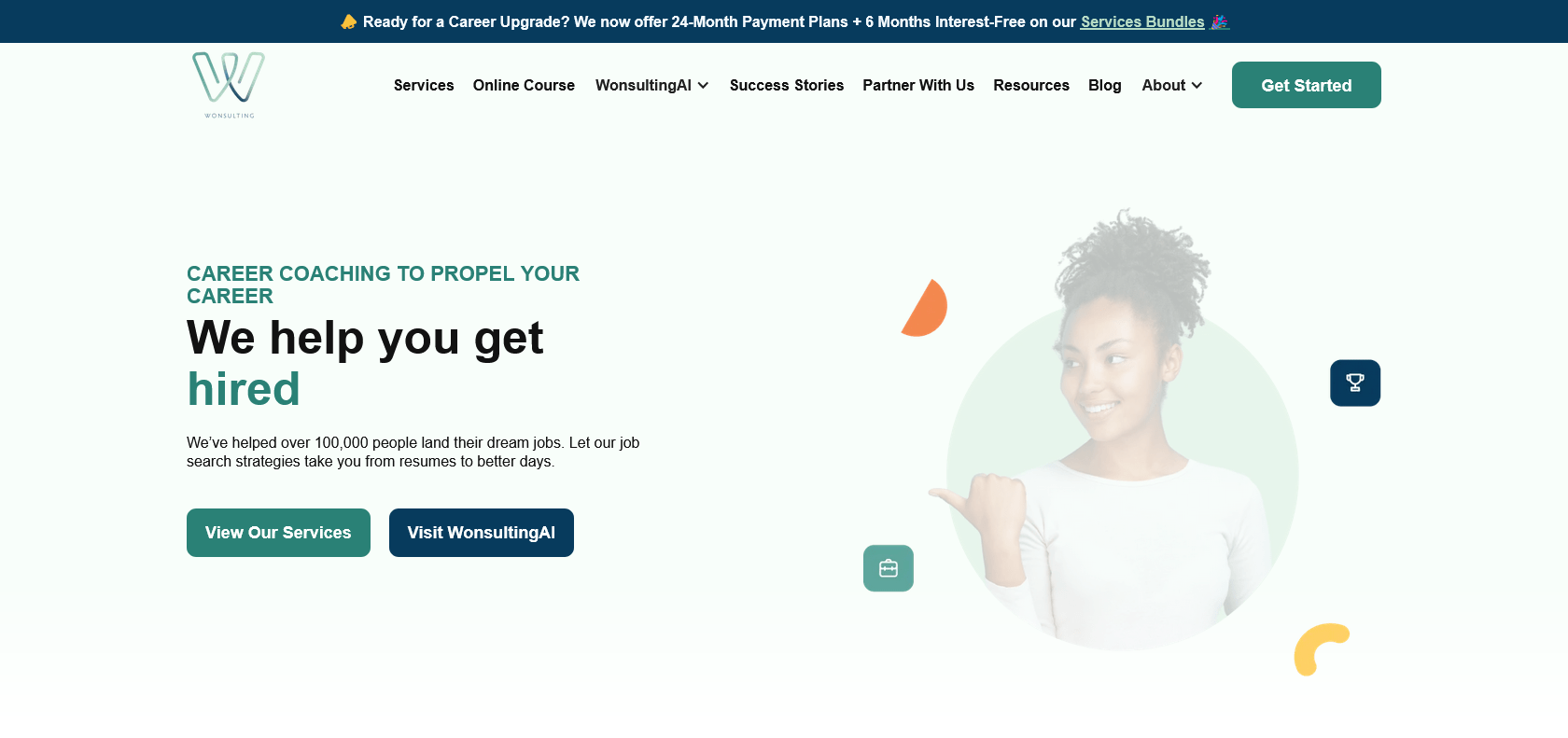 Screenshot of ResumAI Website