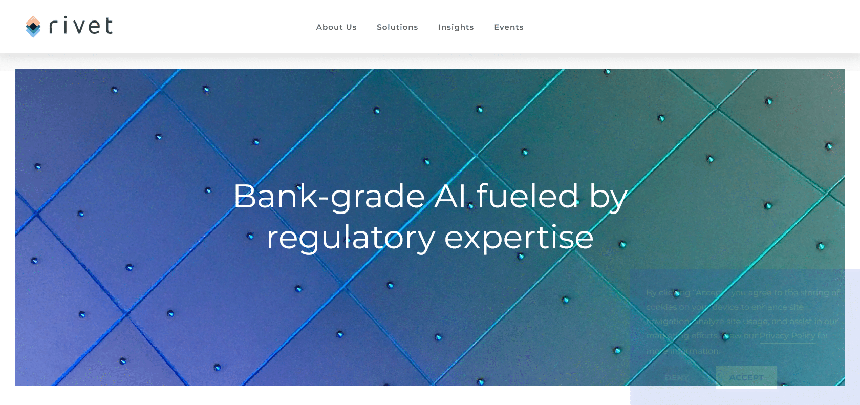 Screenshot of Rivet AI Website