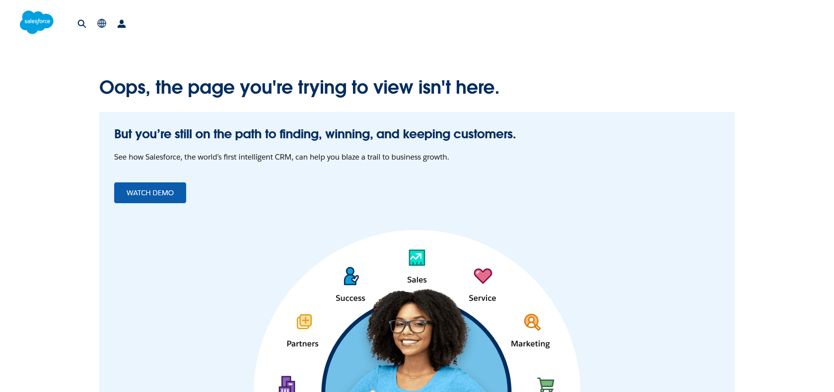 Screenshot of Salesforce Bots Website