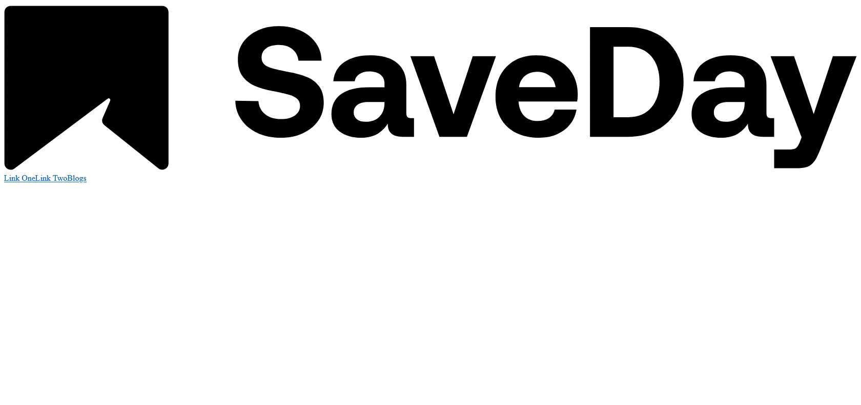 Screenshot of SaveDay Website