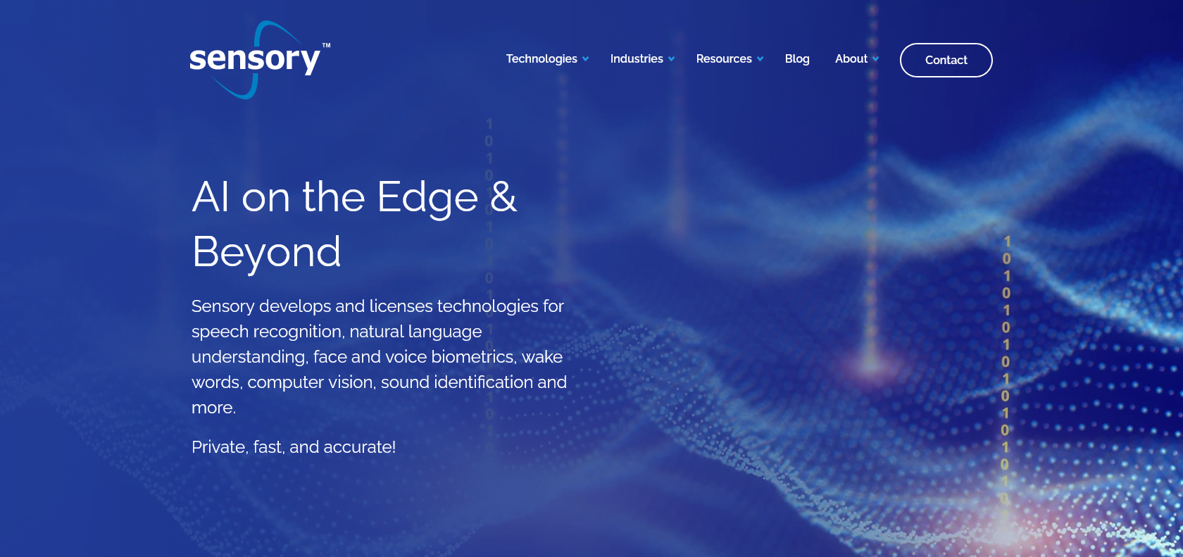 Screenshot of Sensory App Development Suite Website