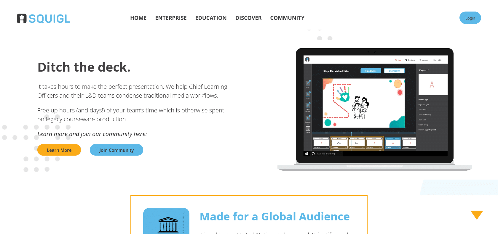 Screenshot of Squiglit Website