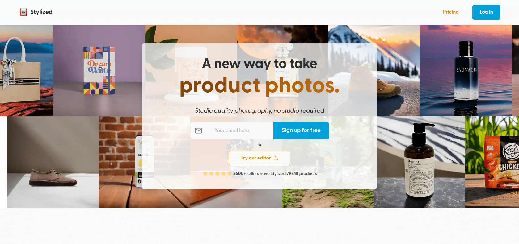 Screenshot of Stylized Website