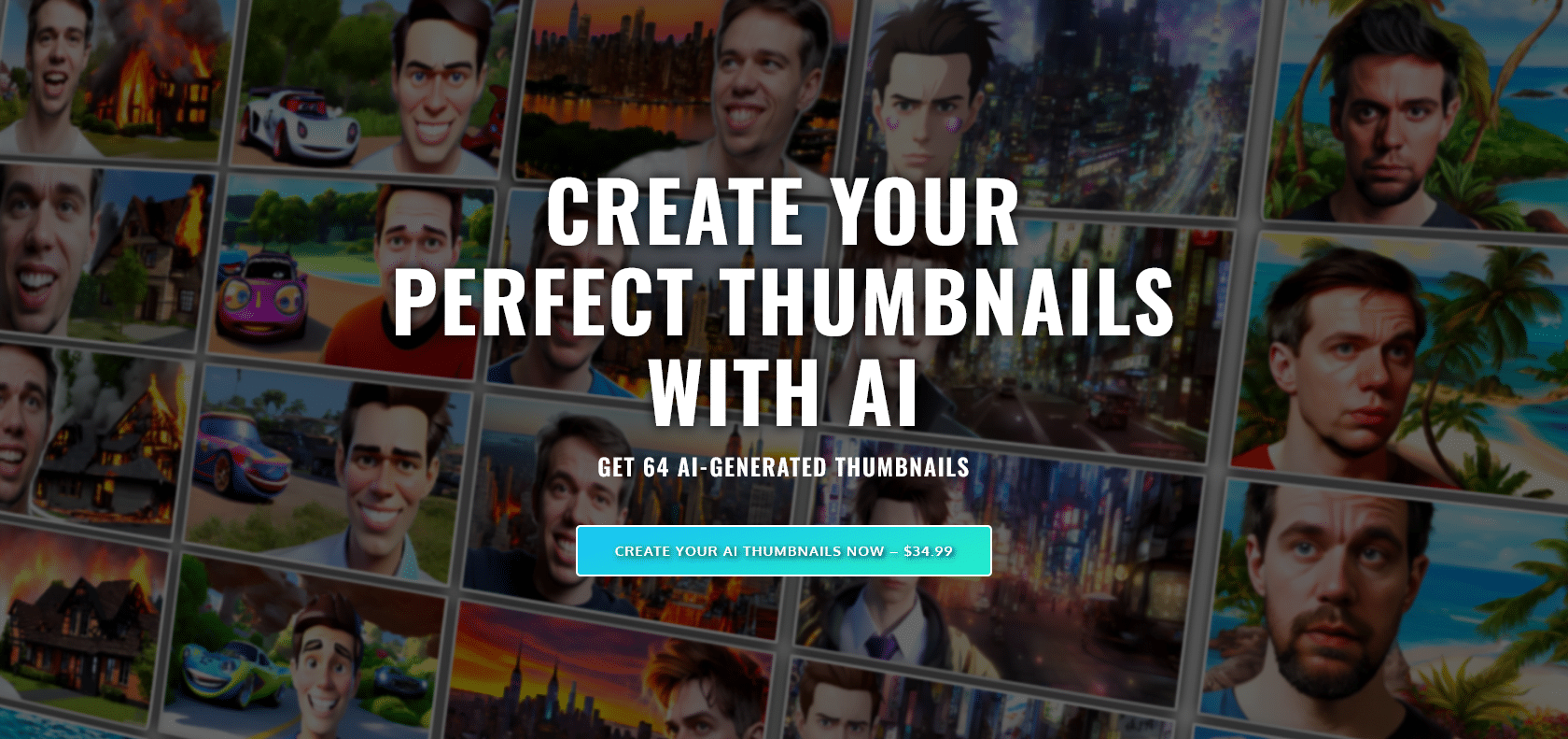 Screenshot of Thumbnail AI Website