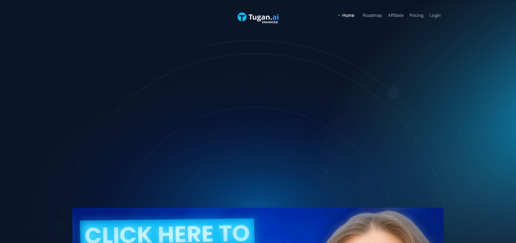 Screenshot of Tugan.ai Website