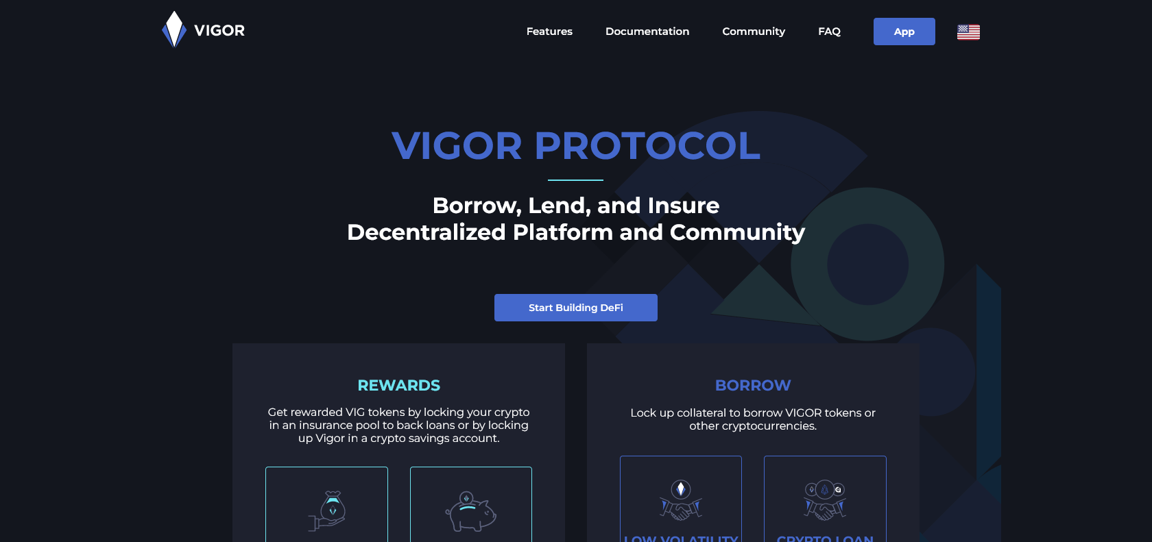 Screenshot of Vigor.ai Website