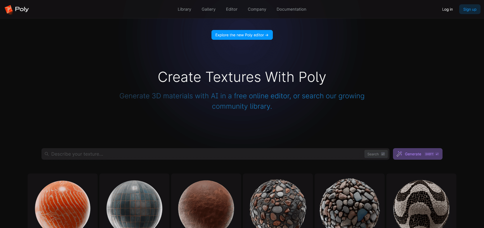 Screenshot of Withpoly Website